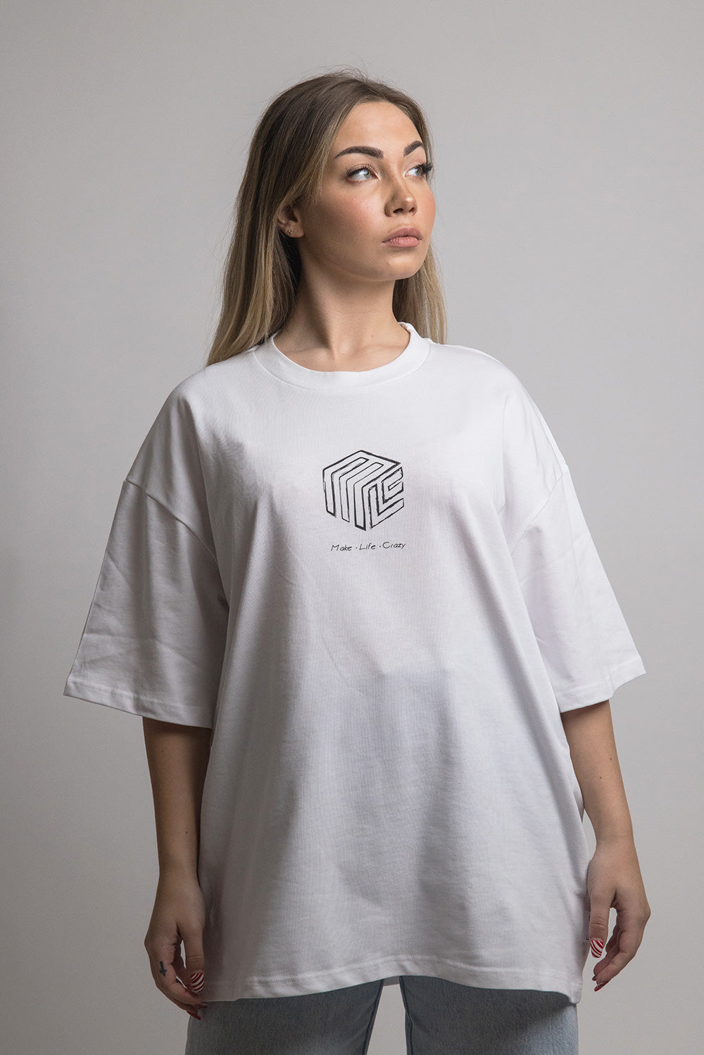 Bust Oversize Shirt White