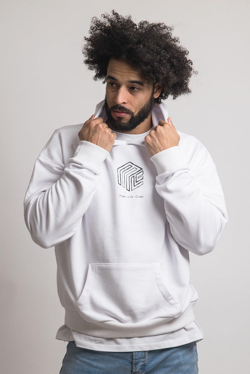 Lost Apollo Oversize Hoodie White