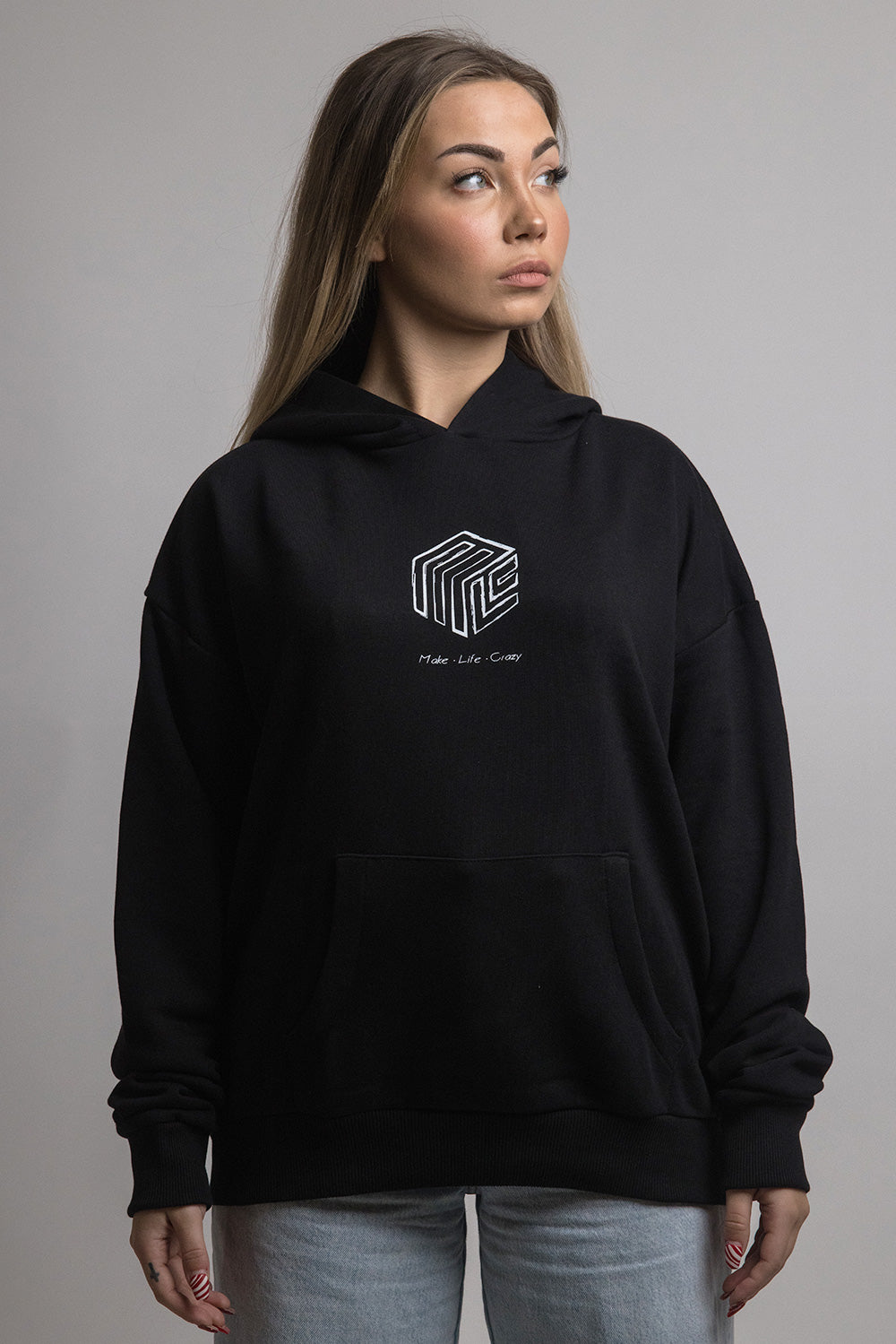 Lost Apollo Oversize Hoodie Black