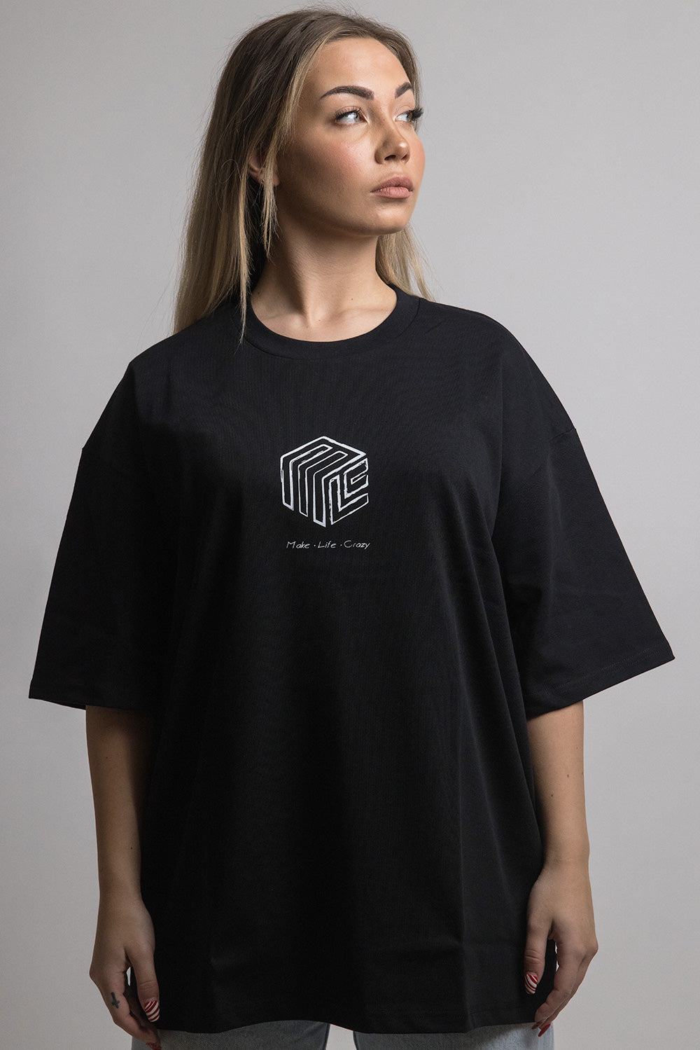 Bust Oversize Shirt Black