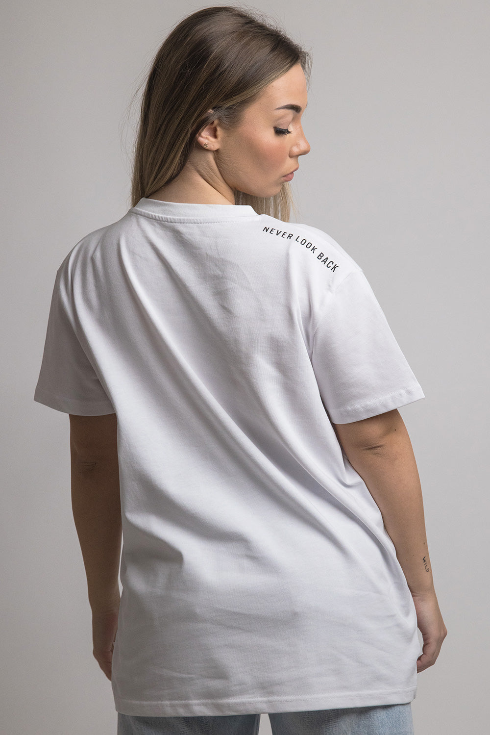 Never Look Back Shirt White